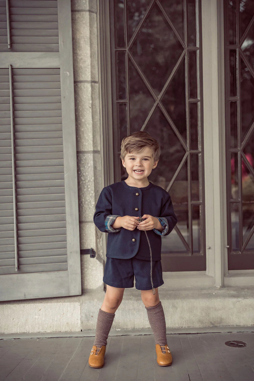 Coco Blanc Suspender Shorts