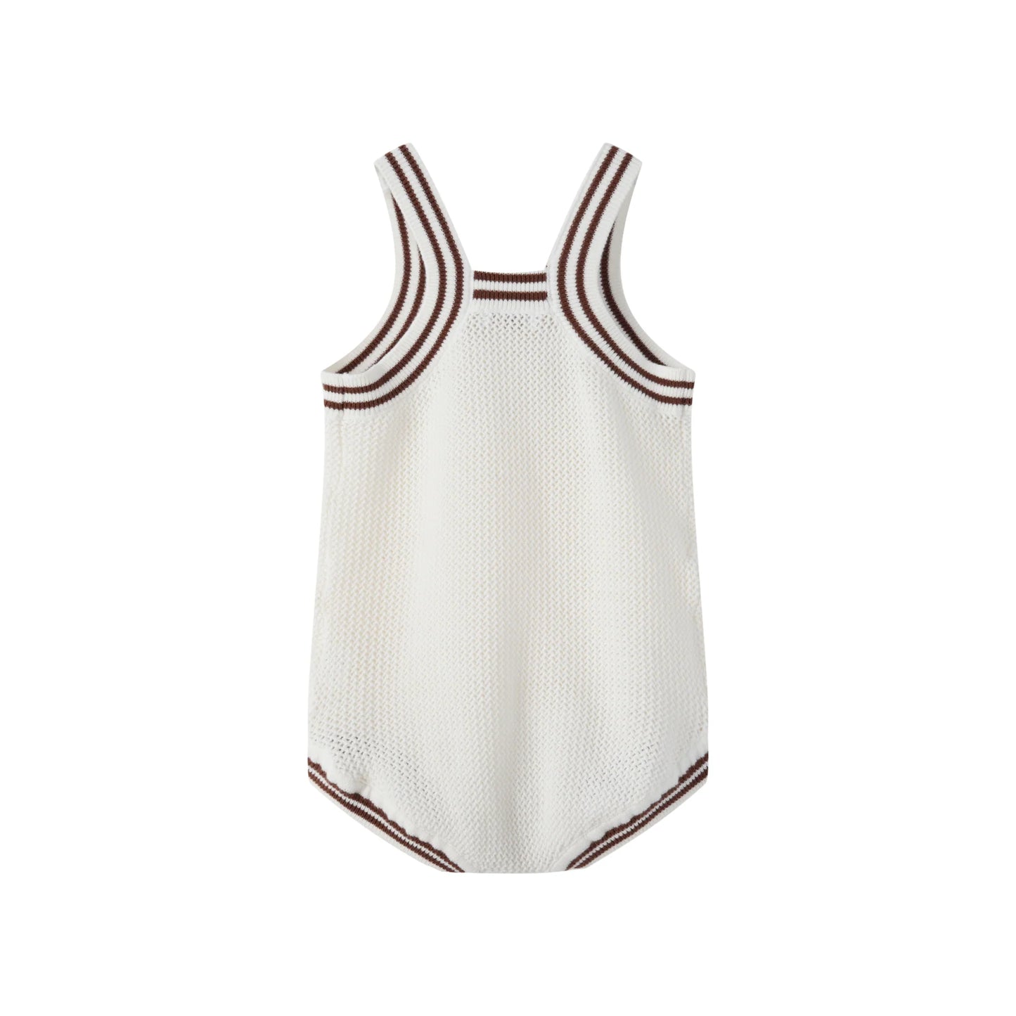 Coco Blanc Crochet Romper