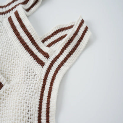 Coco Blanc Crochet Romper