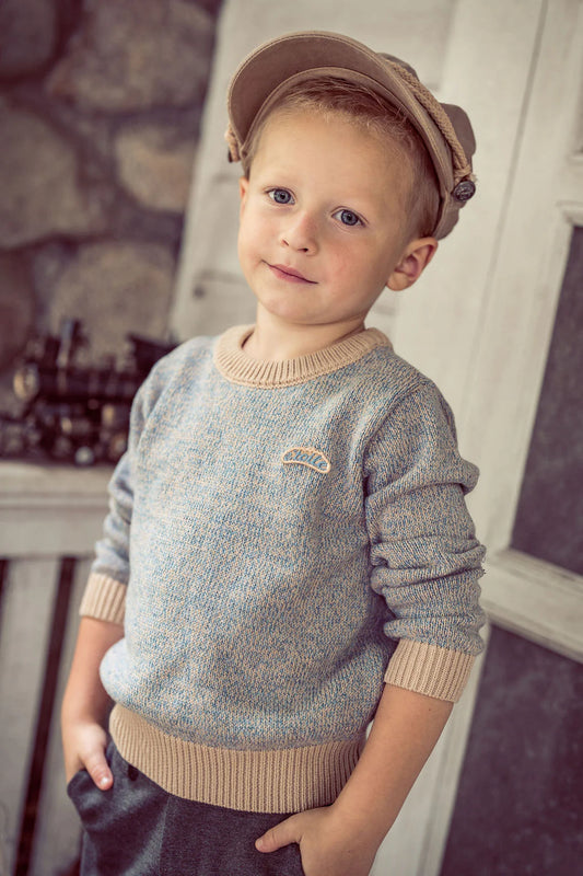 Coco Blanc Speckled Crew Neck Sweater