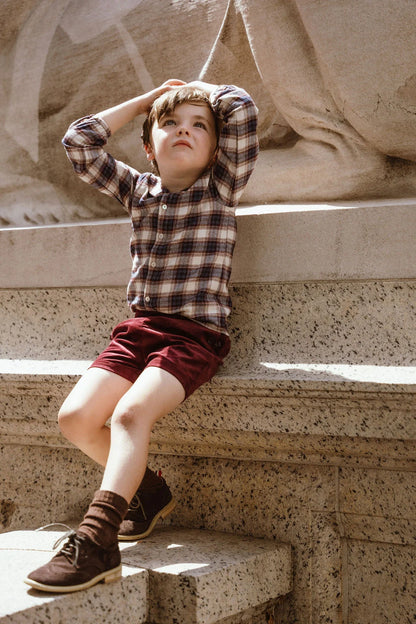 Coco Blanc Suspender Shorts
