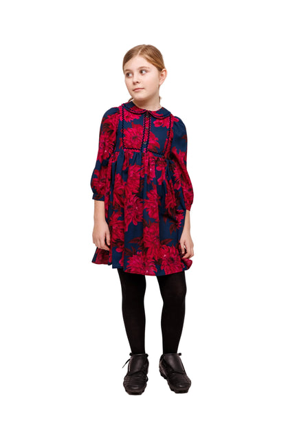 Christina Rohde LS Embro Floral Dress