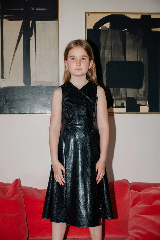 Christina Rohde Sleeveless Patent Dress