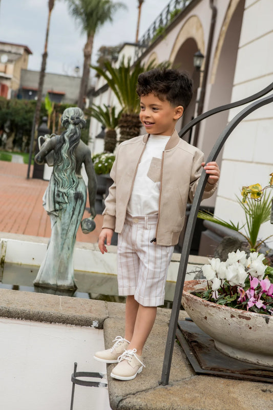 Manuell & Frank Striped Bermuda Shorts