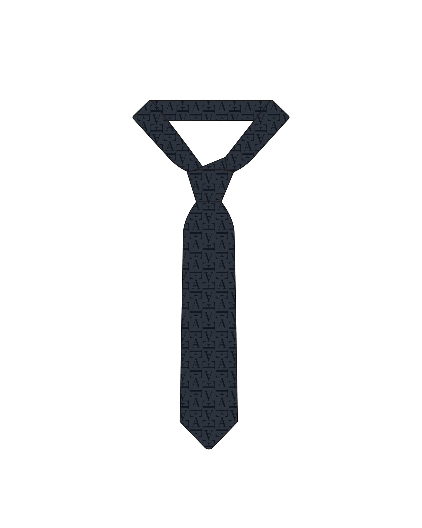Armani Junior Boy's AOP Logo Tie
