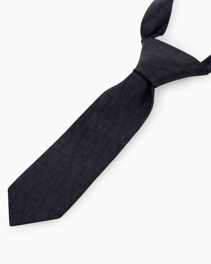 Armani Junior Boy's AOP Logo Tie