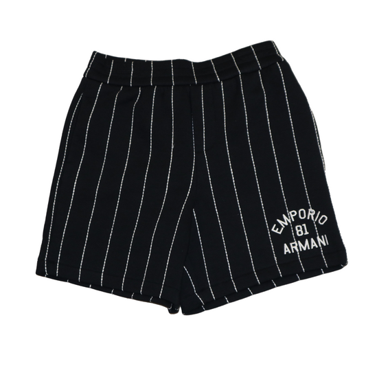 Armani Junior Boys Wide Striped Shorts w/ Logo