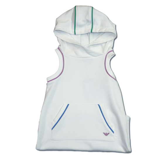 Armani Junior Girls Sleeveless Hooded Dress