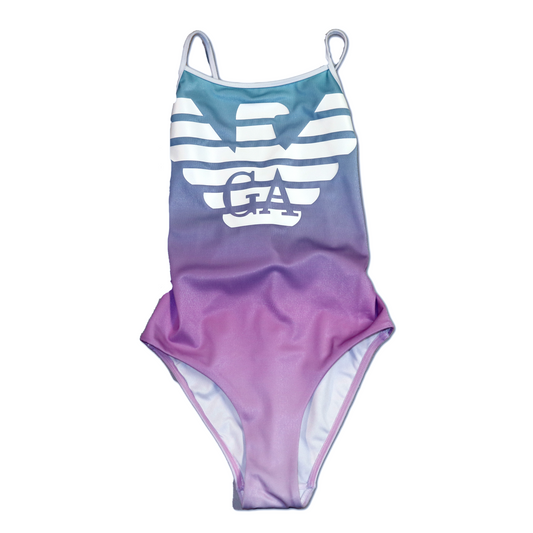 Armani Junior Girls Swim Suit w/ Large Front Eagle Logo