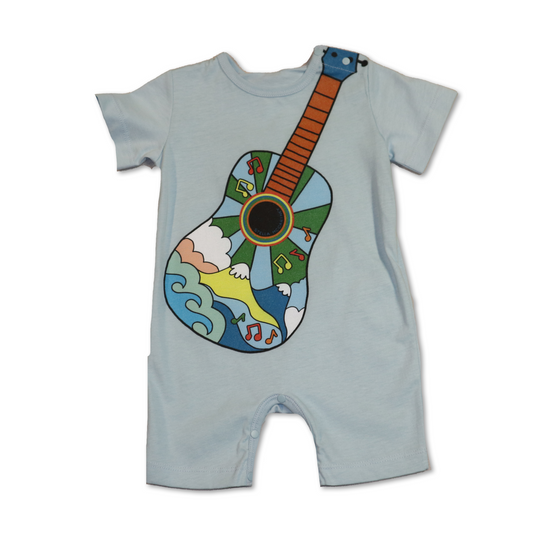 Stella McCartney Baby Boy All in One w/ Colorful Guitar Print