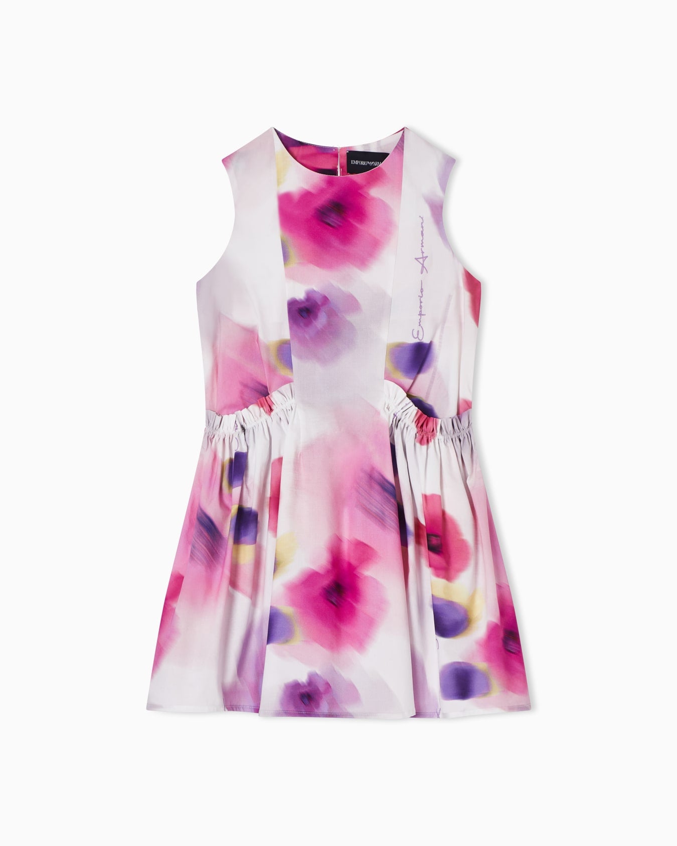 Armani Junior Sleeveless Watercolor Flowers Dress