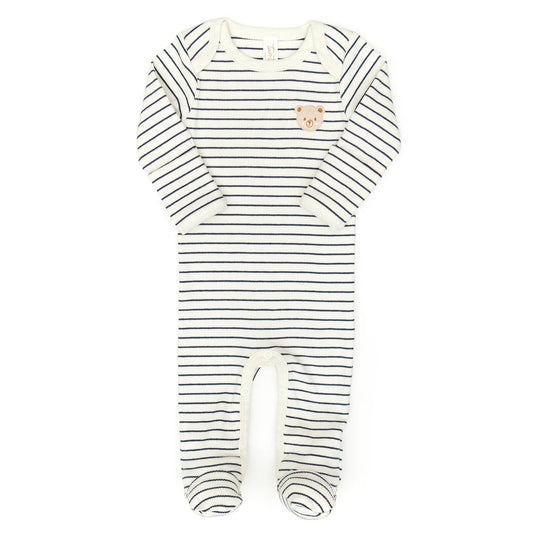 Tun Tun Lap Shoulder Ribbed Footie