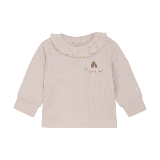 Fixoni LS Ribbed Berry Print Outfit