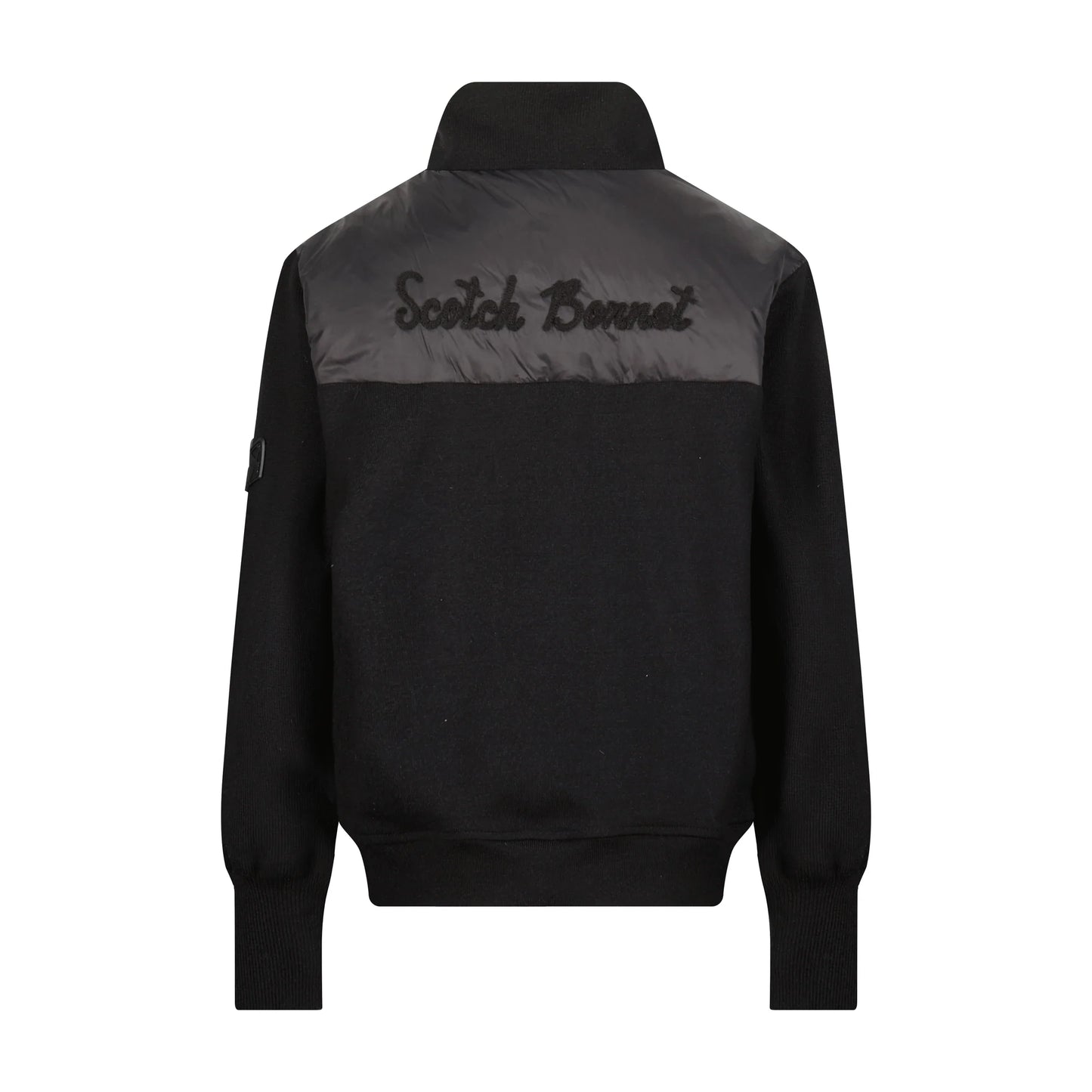 Scotch Bonnet Knit Sleeves Combo Jacket