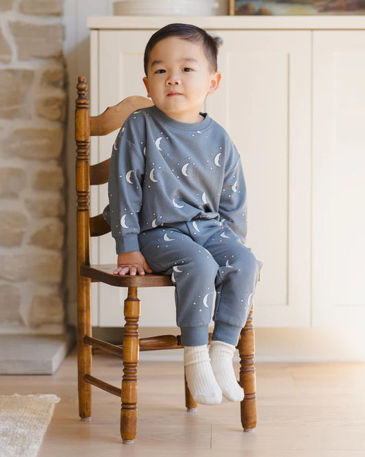 Quincy Mae Relaxed Sweatshirt & Sweatpant Outfit
