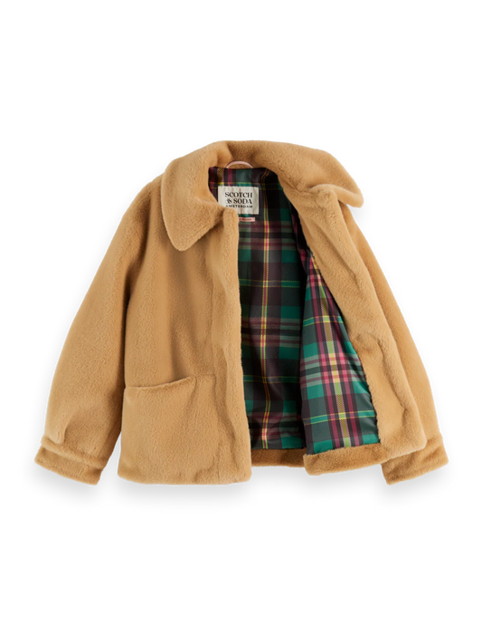 Scotch & Soda Faux Fur Jacket