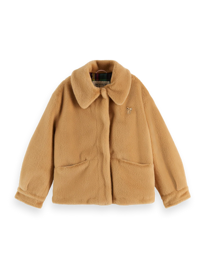 Scotch & Soda Faux Fur Jacket
