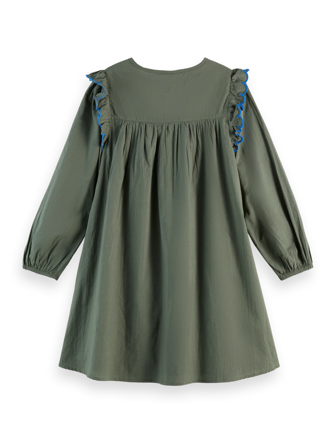 Scotch & Soda Seersucker Embroidered Dress