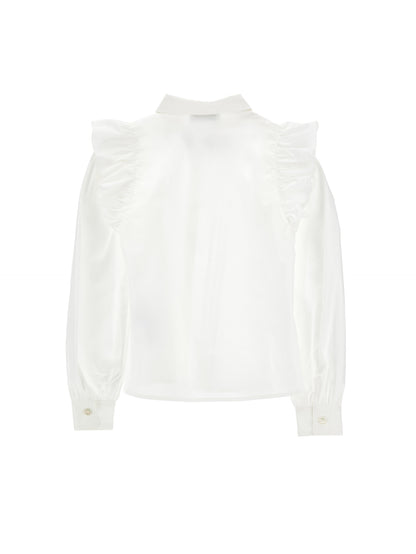 Philosophy Ruffle Blouse w/ Removable Logo Bow
