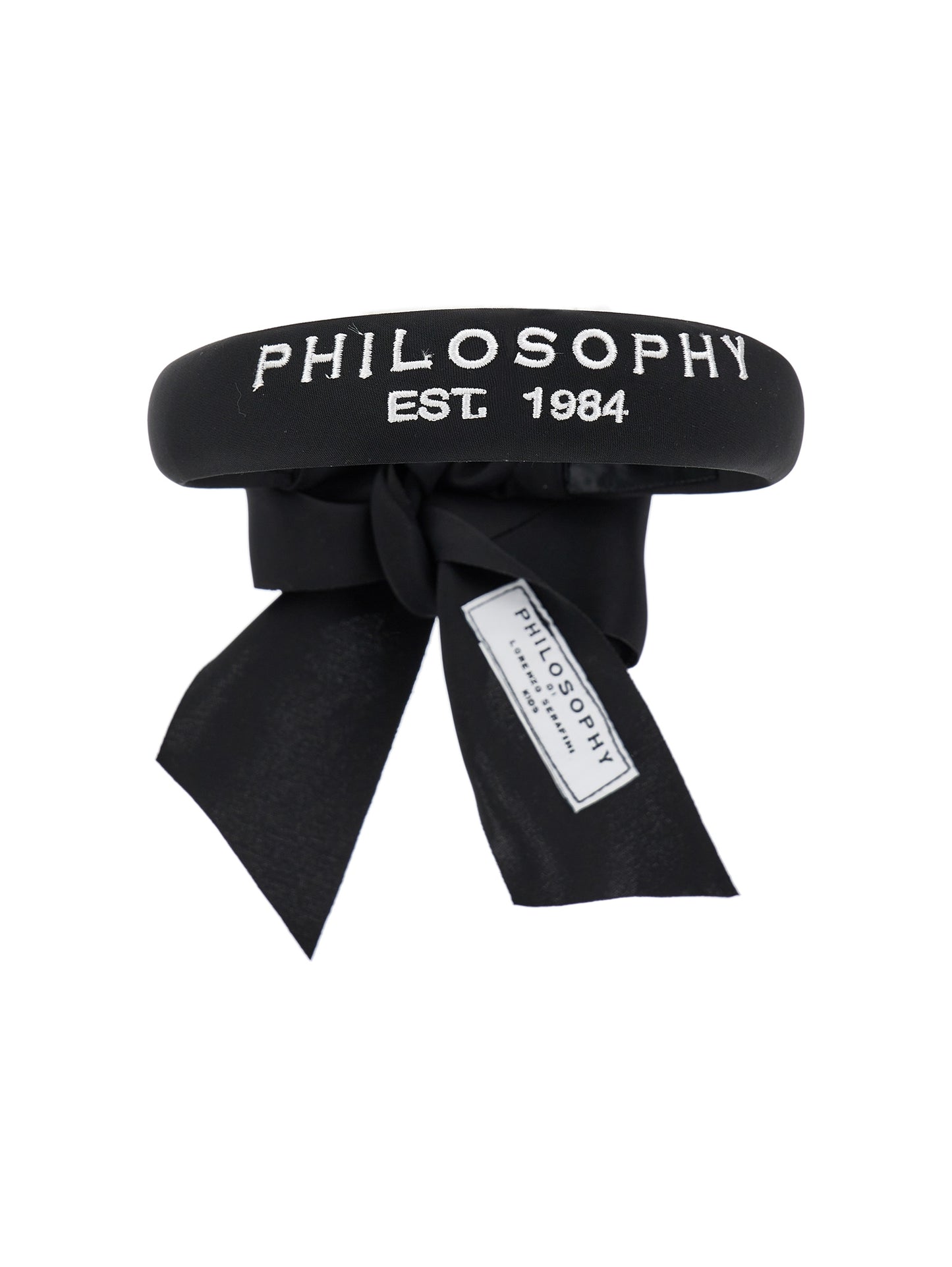 Philosophy Ribbon Tie Logo Headband