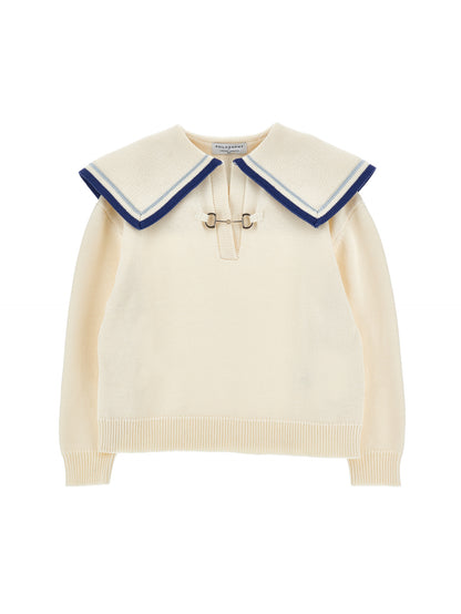 Philosophy Sailor Collar Knit Sweater