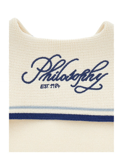Philosophy Sailor Collar Knit Sweater