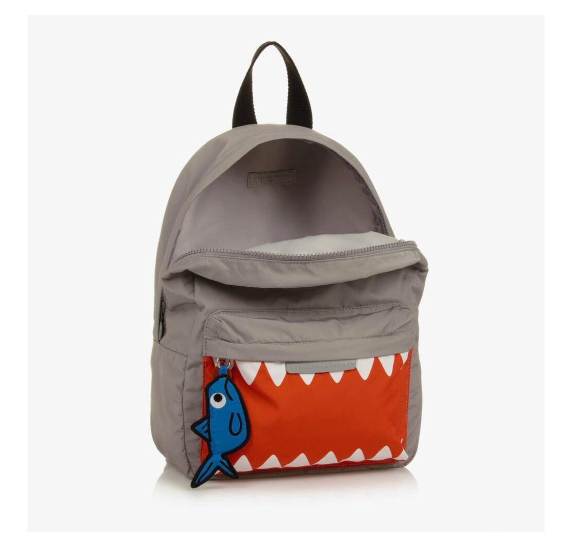 Stella McCartney Boy's Shark Face Backpack