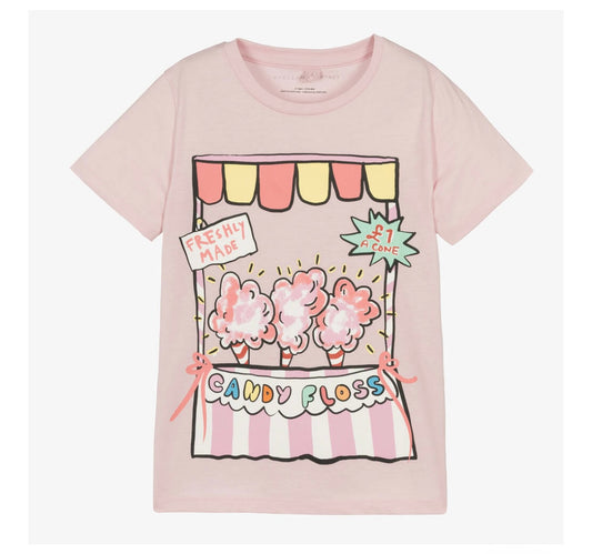 Stella McCartney Girl's SS Cotton Candy Stand T-shirt