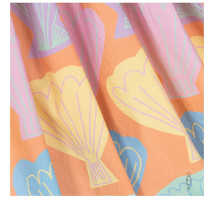 Stella McCartney Puffy Sleeves Big Shells Dress