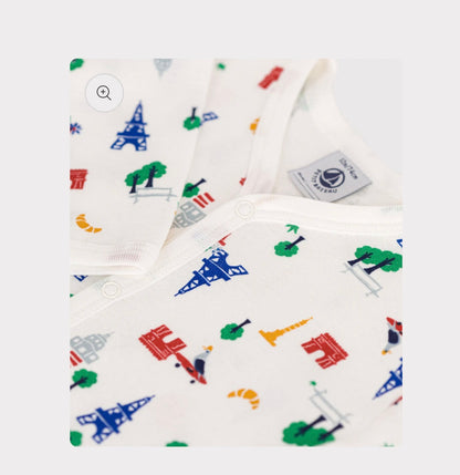 Petit Bateau Baby Boy Parisian Print Footie