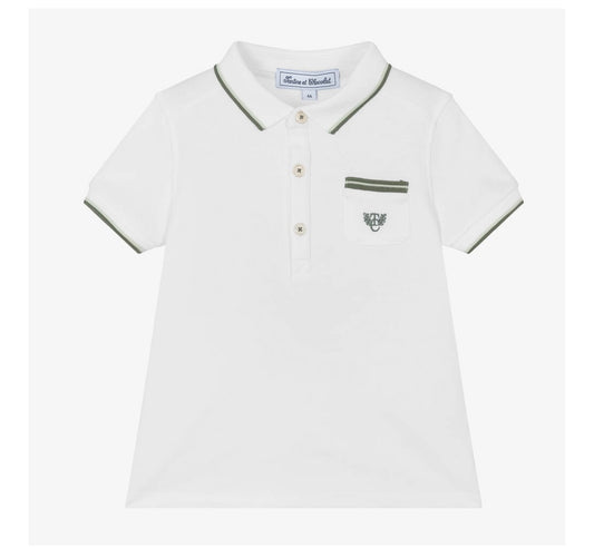 Tartine Boy's Trim Collar Polo Shirt