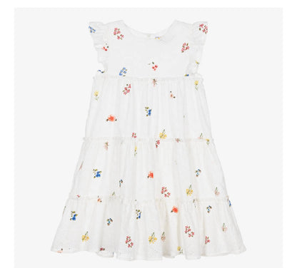 Tartine Sleeveless Flower Eyelet Dress