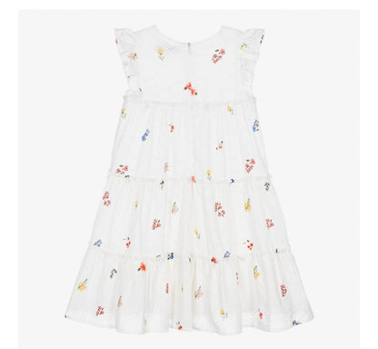 Tartine Sleeveless Flower Eyelet Dress