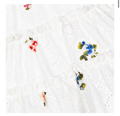 Tartine Sleeveless Flower Eyelet Dress