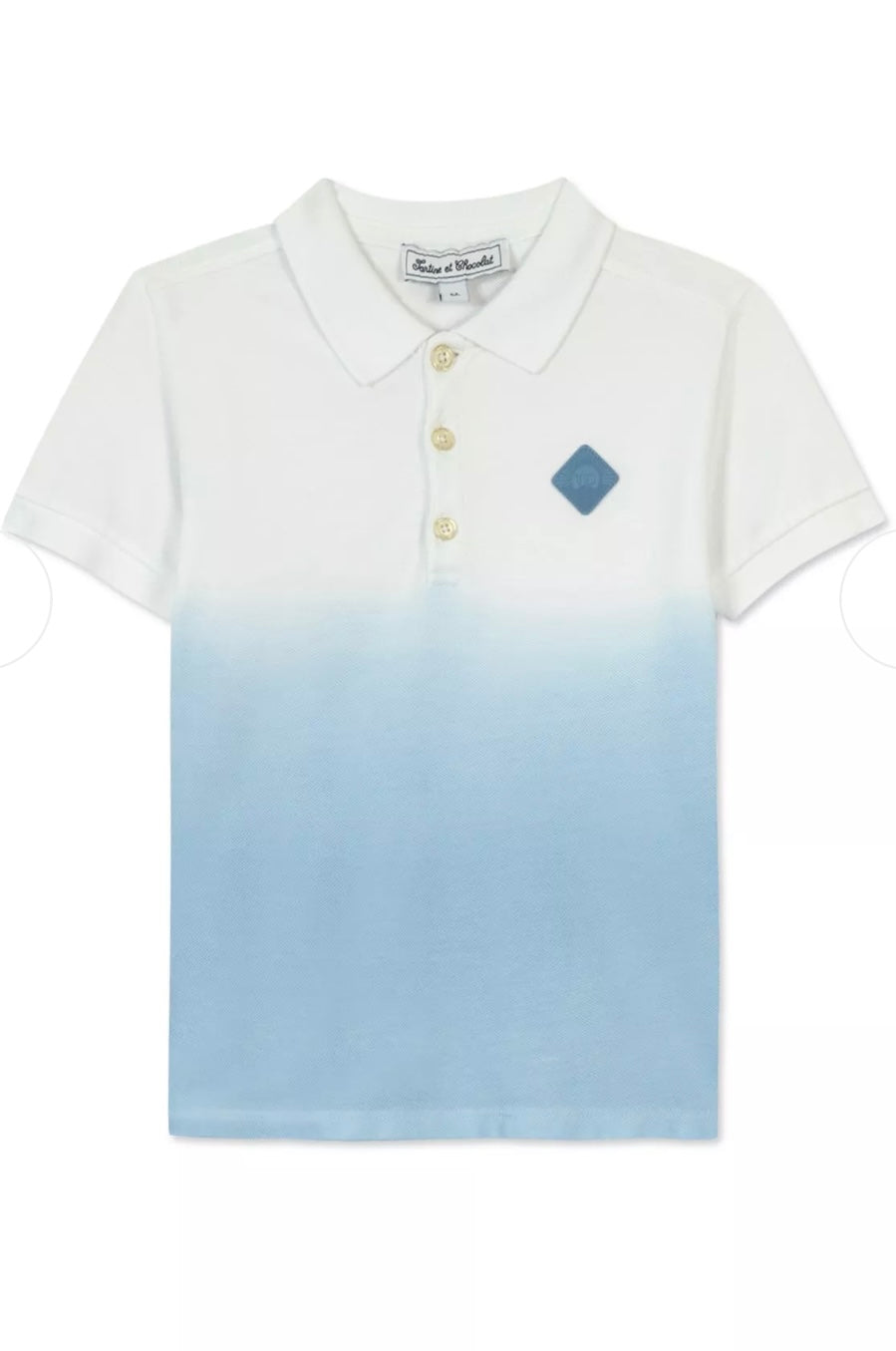Tartine Boy's Dip Dye Polo Shirt