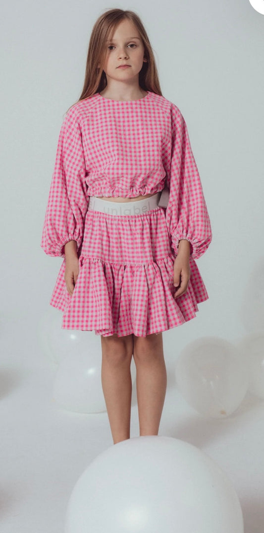 Unlabel Ava Checkered Skirt