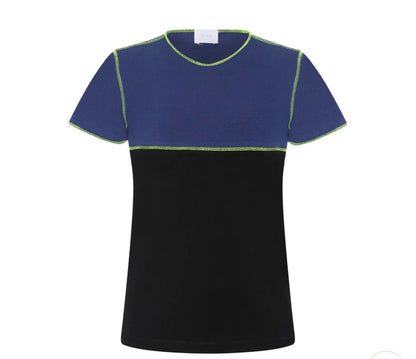 Heven Child SS V-neck Color Block T-shirt