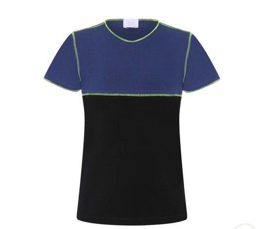 Heven Child SS V-neck Color Block T-shirt