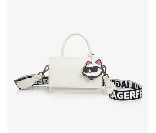 Karl Lagerfeld Embossed Logo Shoulder Bag
