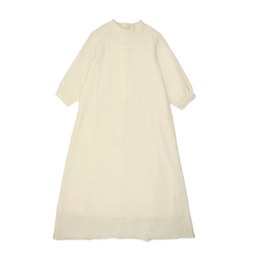 Coco Blanc 3/4 Sleeve Gauze Dress