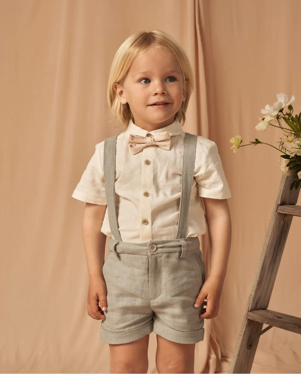 Noralee Linen Suspender Shorts