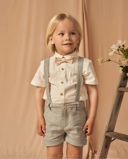 Noralee Linen Suspender Shorts