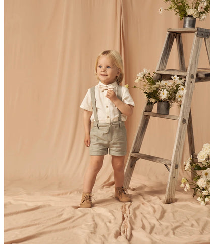 Noralee Linen Suspender Shorts
