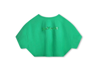 Karl Lagerfeld Girl's Signature Logo Cropped T-shirt
