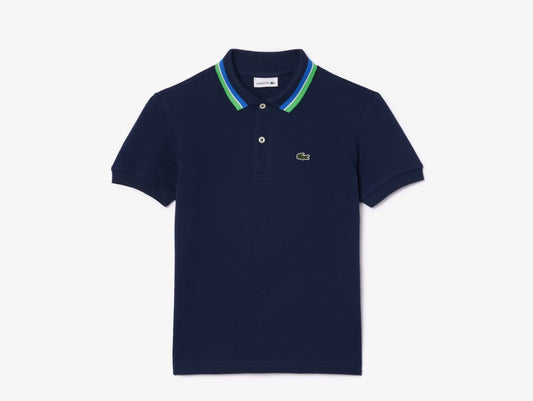 Lacoste Classic Pique Polo Shirt w/ Collar Trim