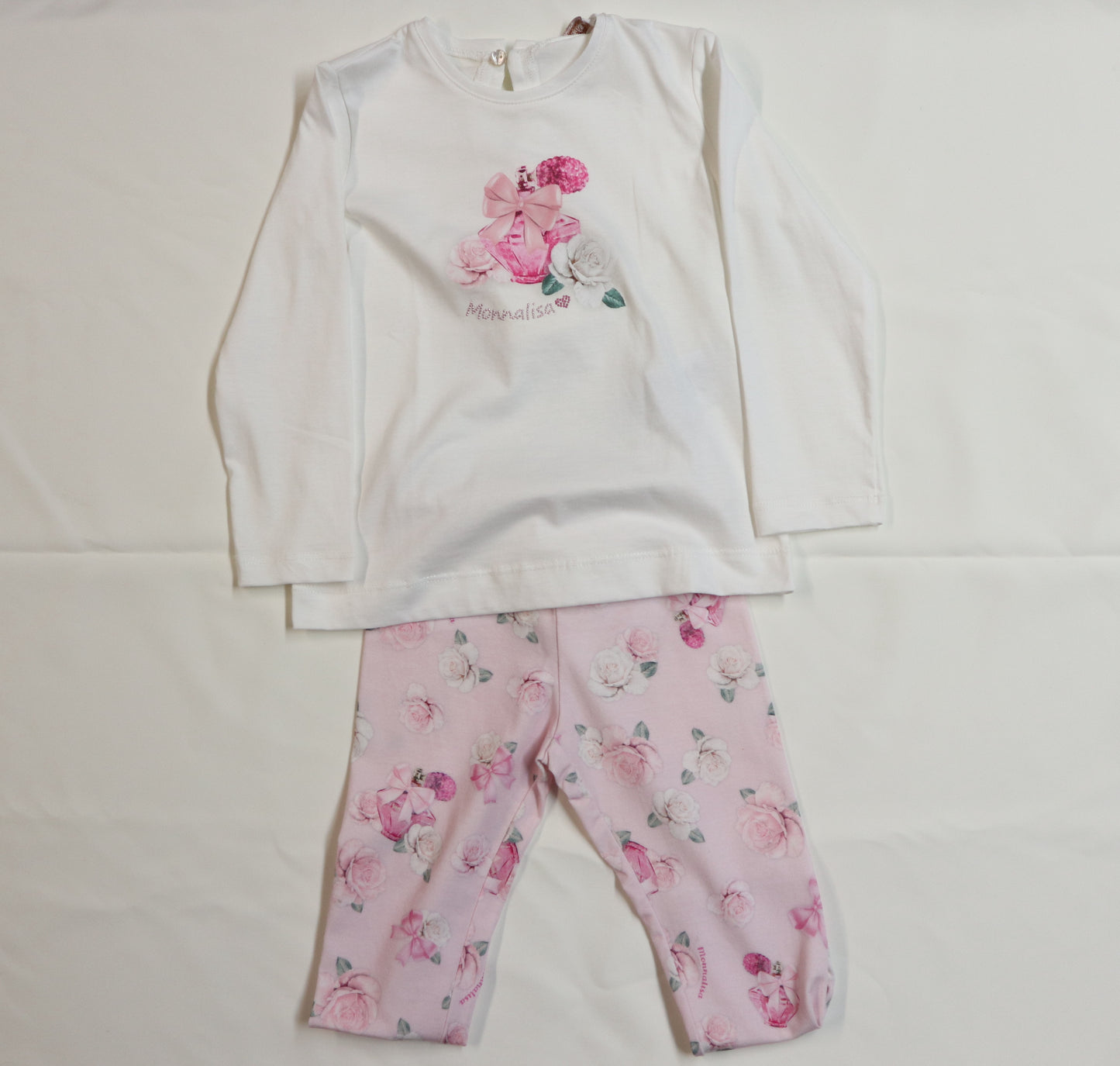 Monnalisa 2 PC Floral Set