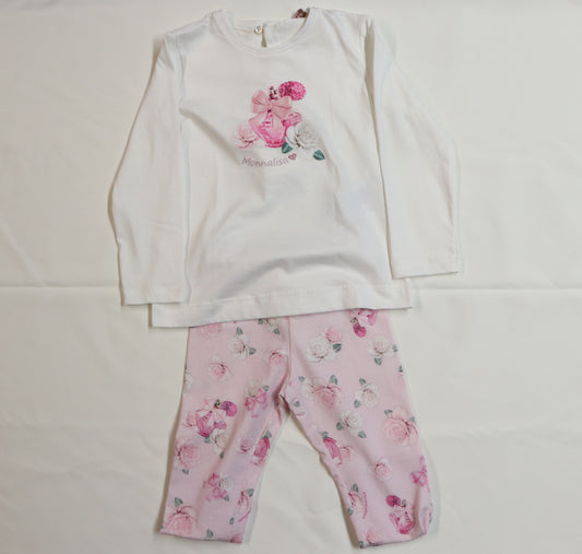Monnalisa 2 PC Floral Set