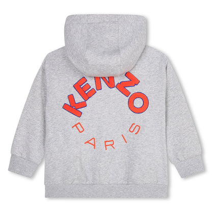 Kenzo Fuzzy 'K' Logo Zip Up Hoodie