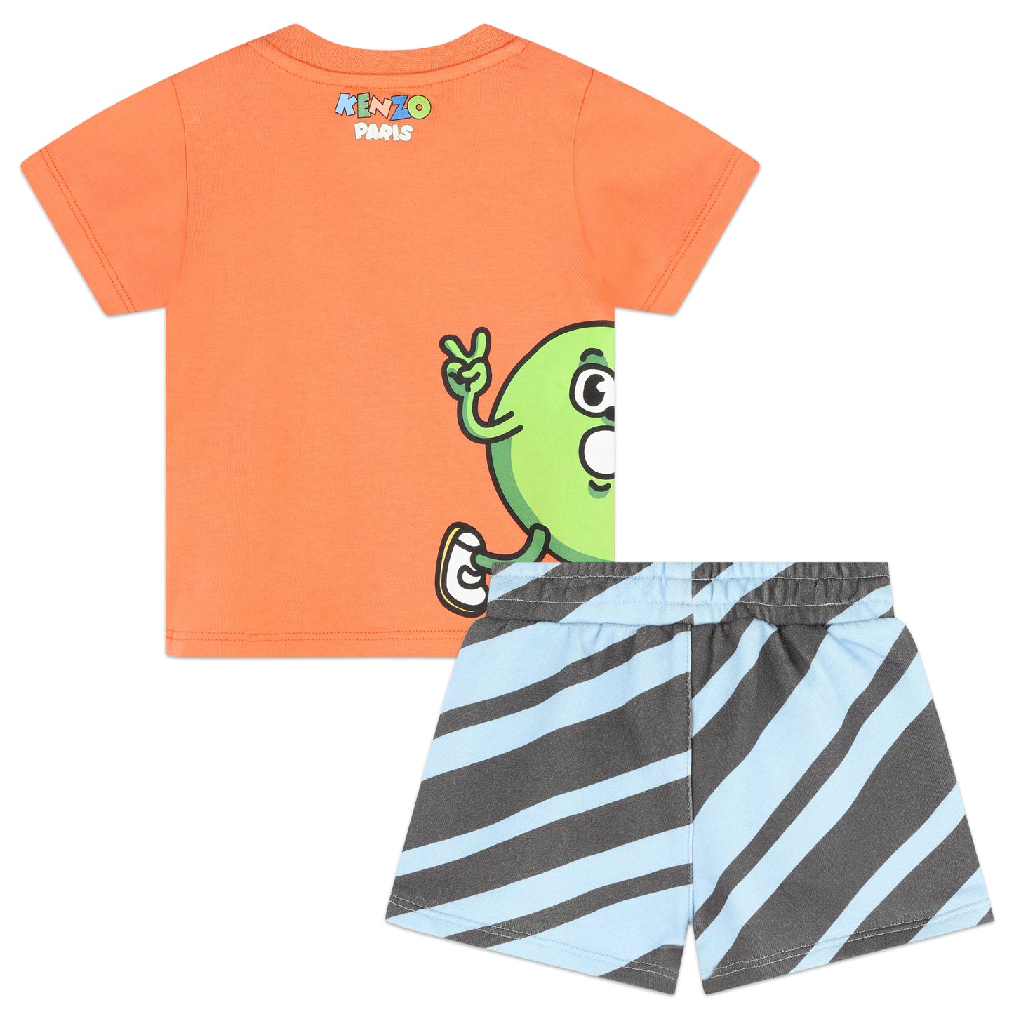 Kenzo Letter Animation T-shirt & Shorts Outfit