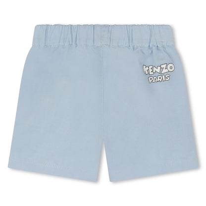 Kenzo Bermuda Shorts w/ Logo Print